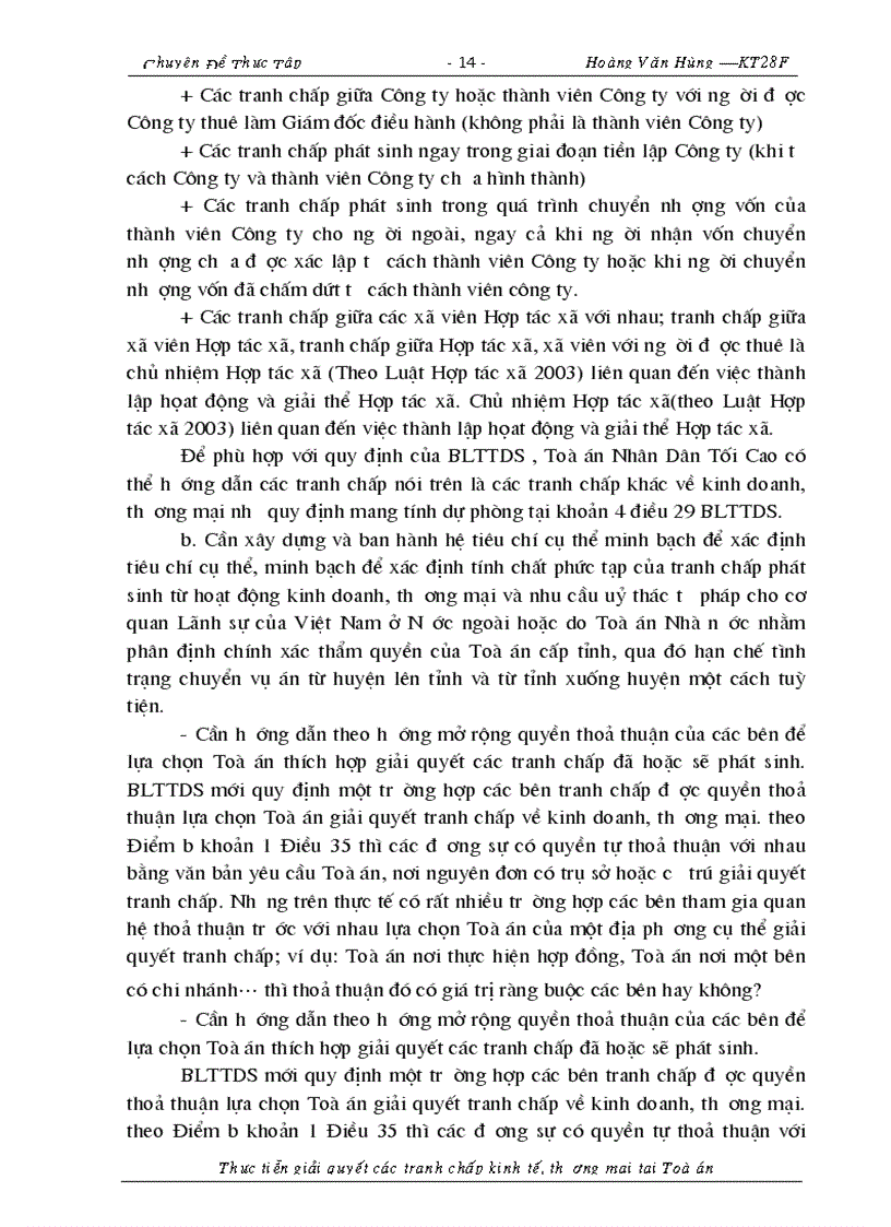 image for page Thực tiễn giải quyết các tranh chấp kinh tế thương mại tại Toà án