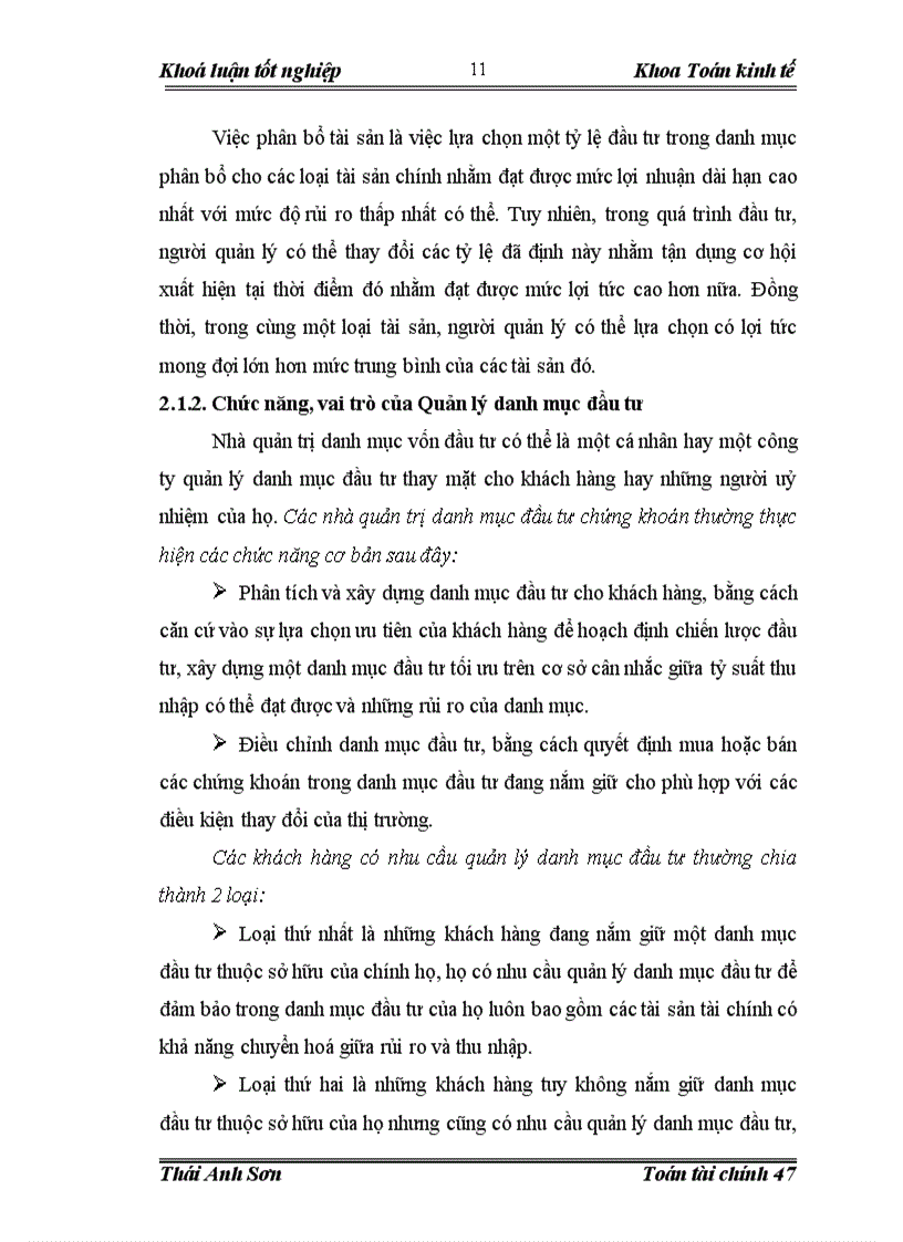 image for page Quản trị và đánh giá rủi ro của danh mục đầu tư trên thị trường chứng khoán Việt Nam