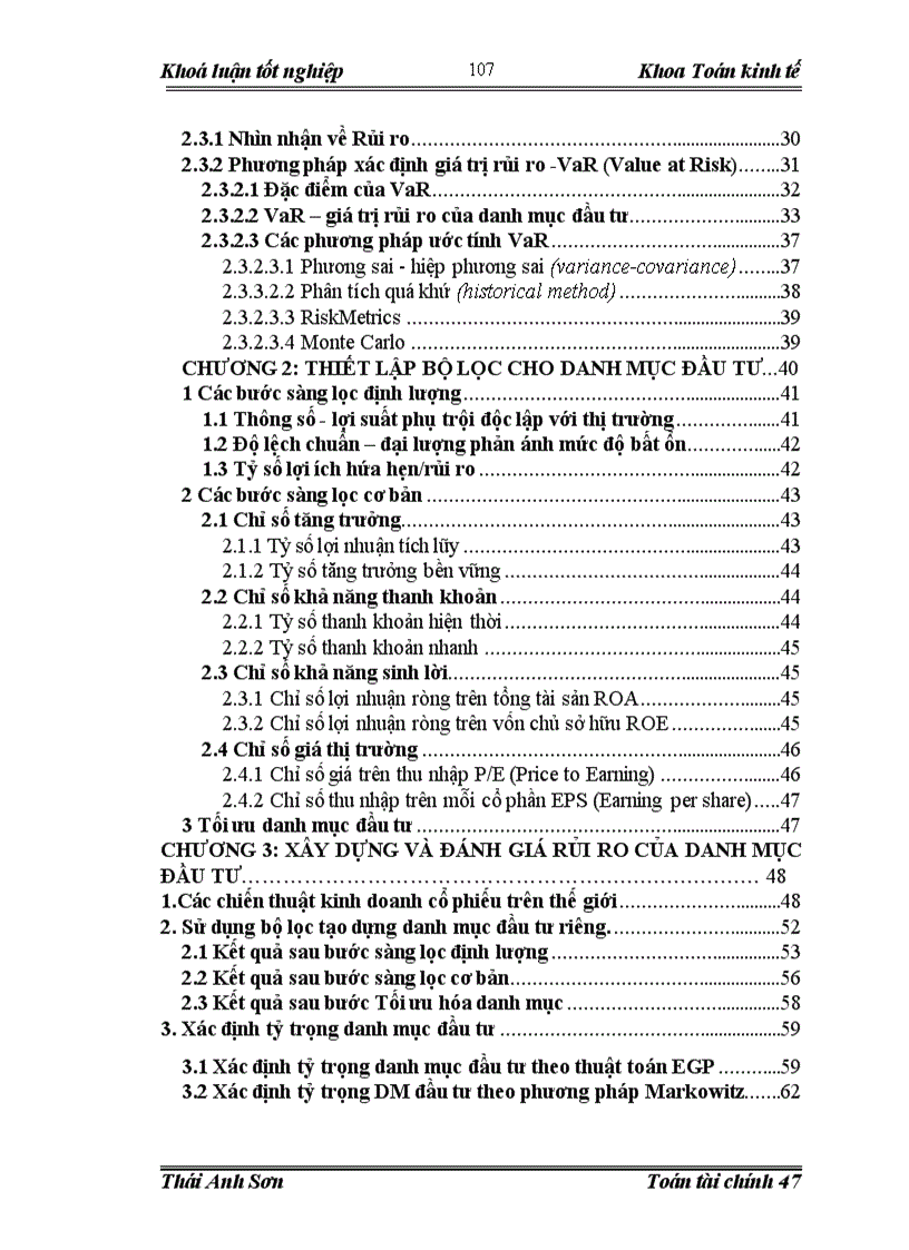 image for page Quản trị và đánh giá rủi ro của danh mục đầu tư trên thị trường chứng khoán Việt Nam