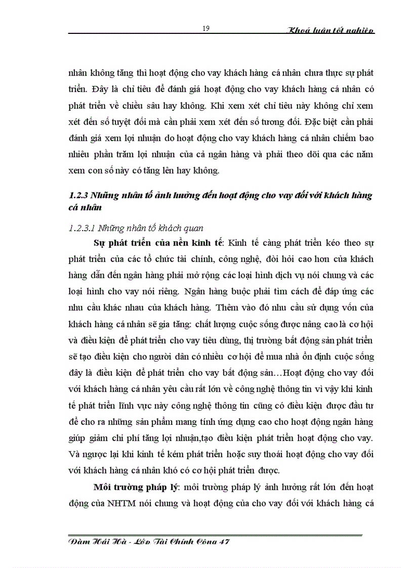 image for page Phát triển hoạt động cho vay dành cho khách hàng cá nhân tại ngân hàng thương mại cổ phần VPBANK 1