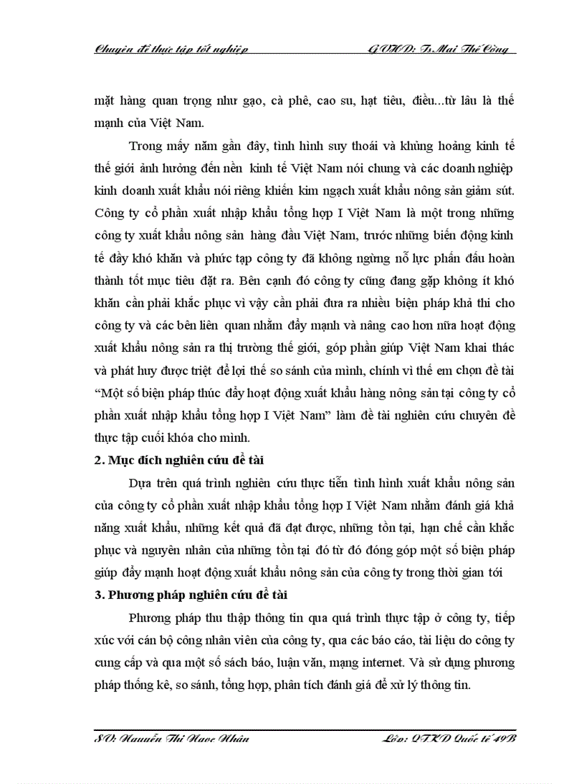 image for page Một số biện pháp thúc đẩy hoạt động xuất khẩu hàng nông sản tại công ty cổ phần xuất nhập khẩu tổng hợp I Việt Nam