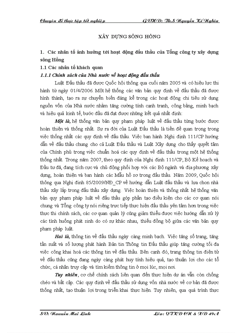 image for page Một số giải pháp nâng cao khả năng cạnh tranh trong công tác đấu thầu xây lắp của tổng công ty xây dựng SÔNG HỒNG 1