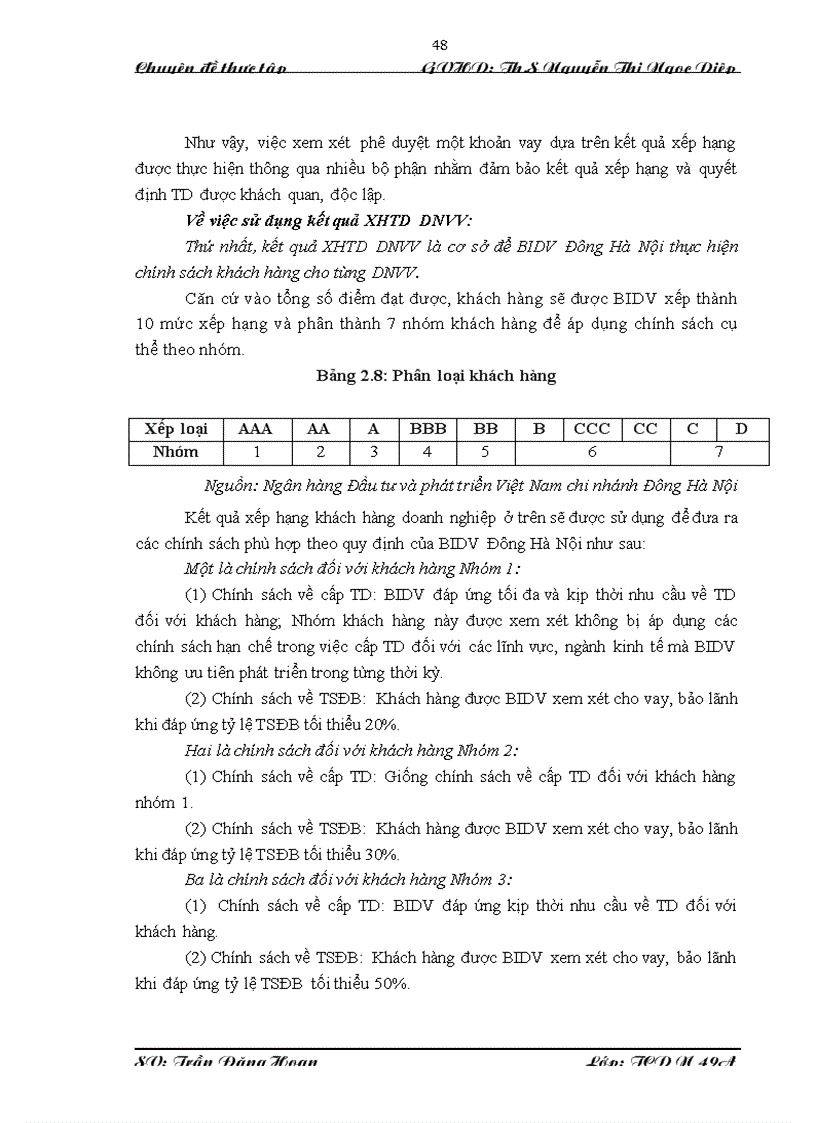 image for page Giải pháp hoàn thiện công tác xếp hạng tín dụng doanh nghiệp vay vốn tại Ngân hàng Đầu tư và phát triển Việt Nam chi nhánh Đông Hà Nội