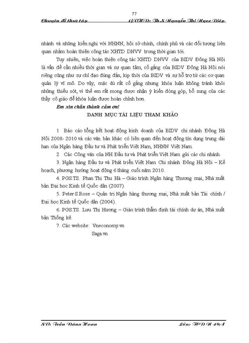 image for page Giải pháp hoàn thiện công tác xếp hạng tín dụng doanh nghiệp vay vốn tại Ngân hàng Đầu tư và phát triển Việt Nam chi nhánh Đông Hà Nội