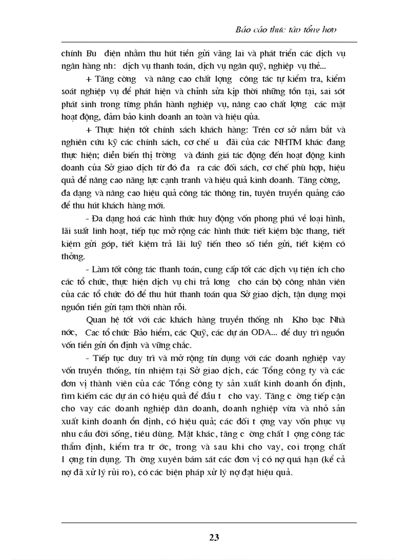 image for page Hoạt động kinh doanh của sở giao dịch ngân hàng nông nghiệp và phát triển nông thôn việt nam 1