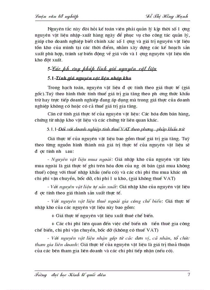 image for page Hoàn thiện công tác hạch toán kế toán nguyên vật liệu với việc nâng cao hiệu quả sử dụng vốn lưu động tại công ty cao su Sao Vàng 1