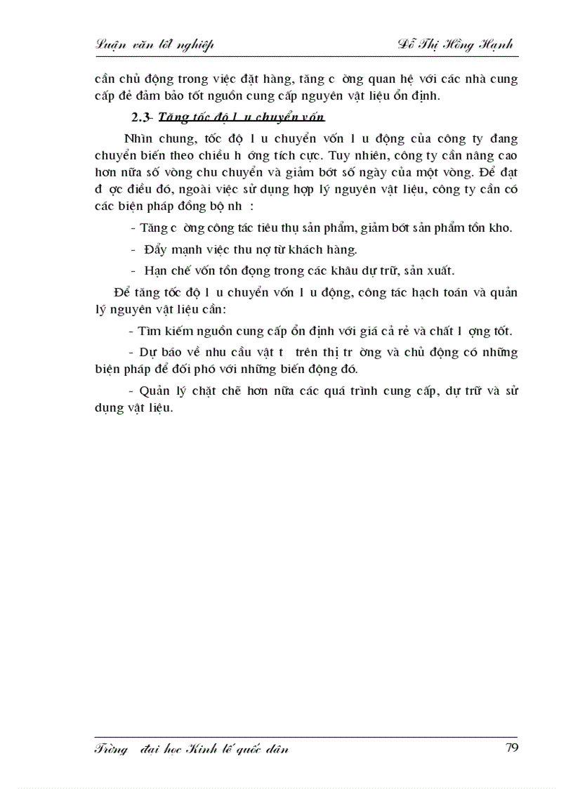 image for page Hoàn thiện công tác hạch toán kế toán nguyên vật liệu với việc nâng cao hiệu quả sử dụng vốn lưu động tại công ty cao su Sao Vàng 1