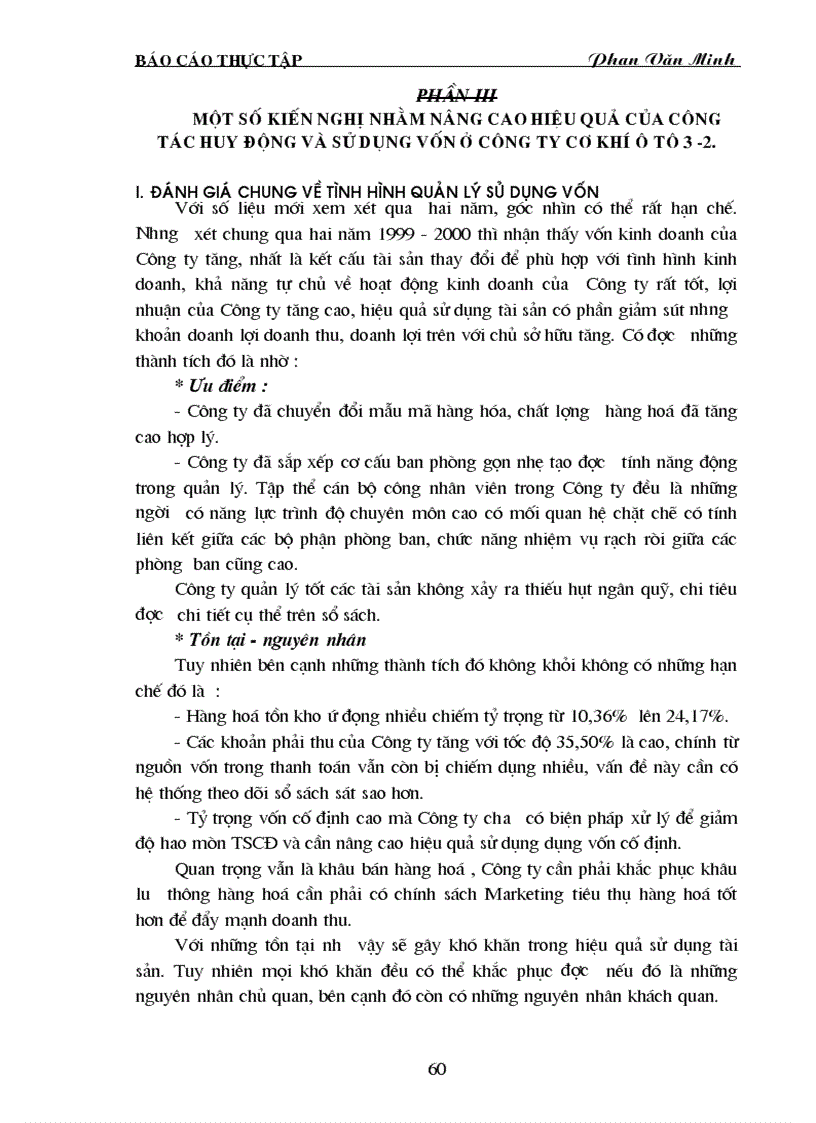 image for page Công tác huy động và sử dụng vốn ở Công ty cơ khí ô tô 3 2 1