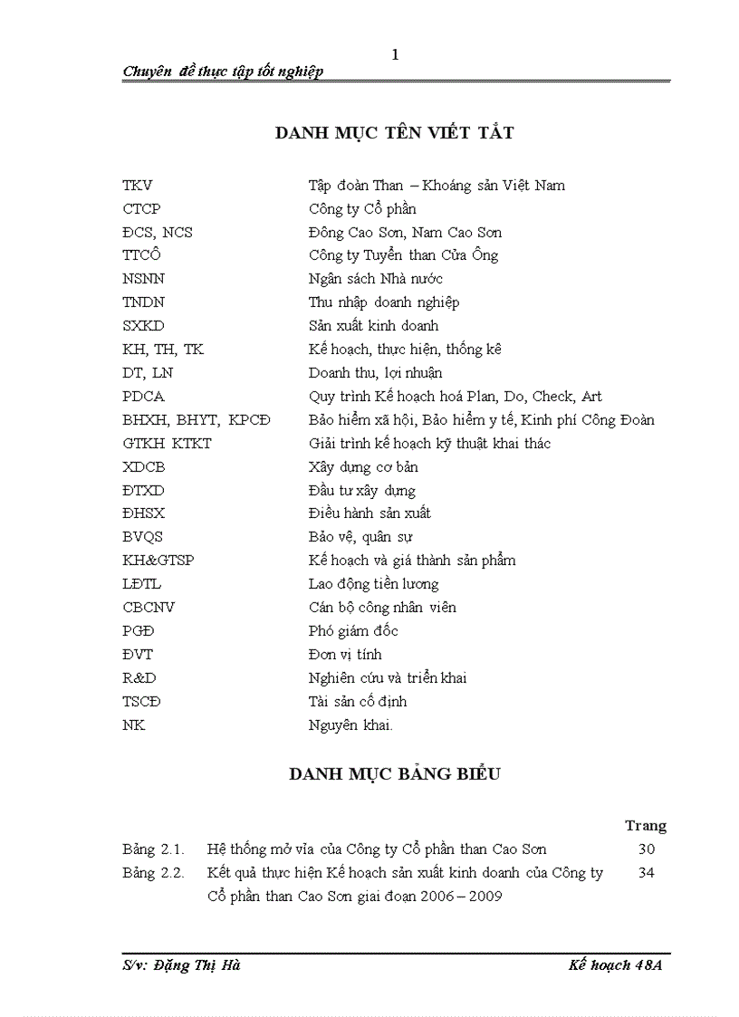 image for page Giải pháp thúc đẩy công tác kế hoạch sản xuất tại công ty Cổ phần than Cao Sơn đến năm 2015