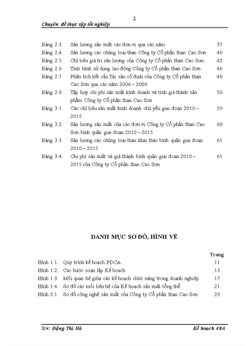 image for page Giải pháp thúc đẩy công tác kế hoạch sản xuất tại công ty Cổ phần than Cao Sơn đến năm 2015