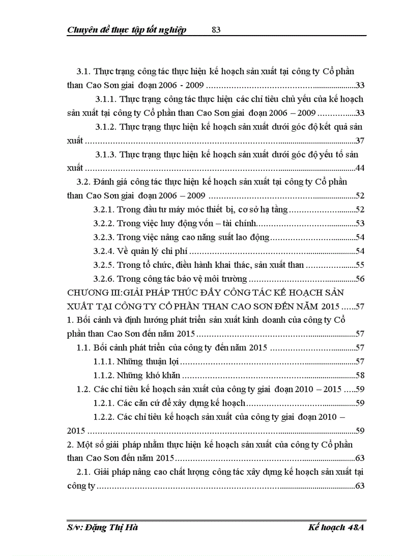 image for page Giải pháp thúc đẩy công tác kế hoạch sản xuất tại công ty Cổ phần than Cao Sơn đến năm 2015