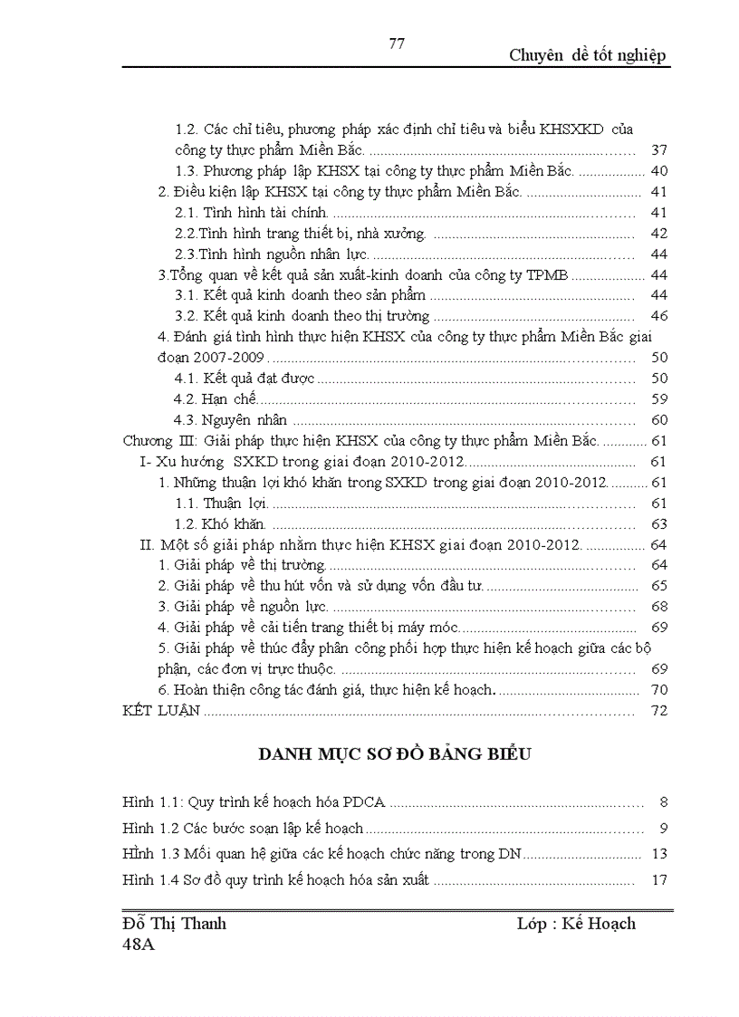 image for page Một số giải pháp thực hiện kế hoạch sản xuất kinh doanh của công ty thực phẩm Miền Bắc