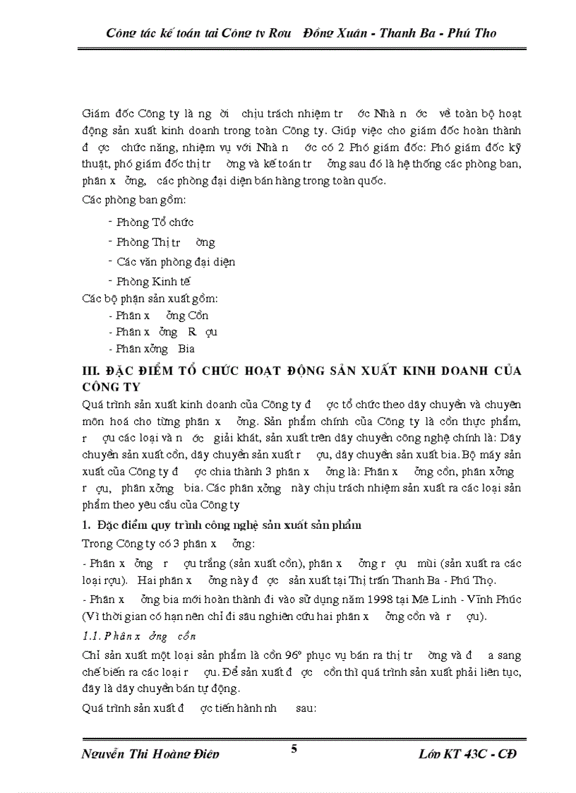 image for page Công tác kế toán của nhà máy rượu Đồng Xuân Thanh ba Phú Thọ