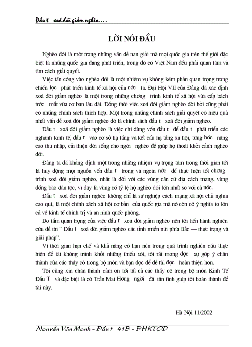 image for page Đầu tư xoá đói giảm nghèo các tỉnh miền núi phía Bắc thực trạng và giải pháp