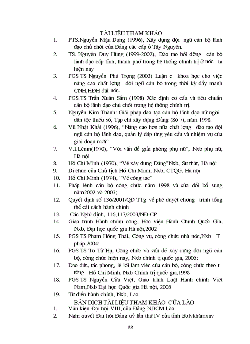 image for page Nâng cao năng lực lãnh đạo và quản lý của cán bộ công chức nữ ở Tỉnh Bolykhămxay CHĐCN Lào