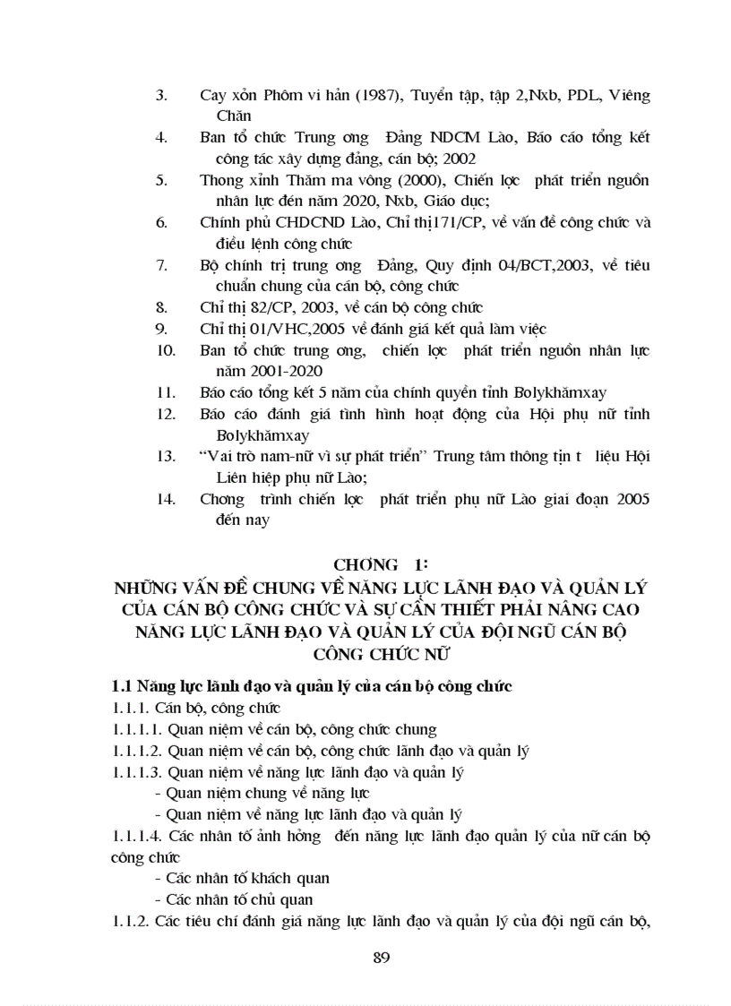 image for page Nâng cao năng lực lãnh đạo và quản lý của cán bộ công chức nữ ở Tỉnh Bolykhămxay CHĐCN Lào