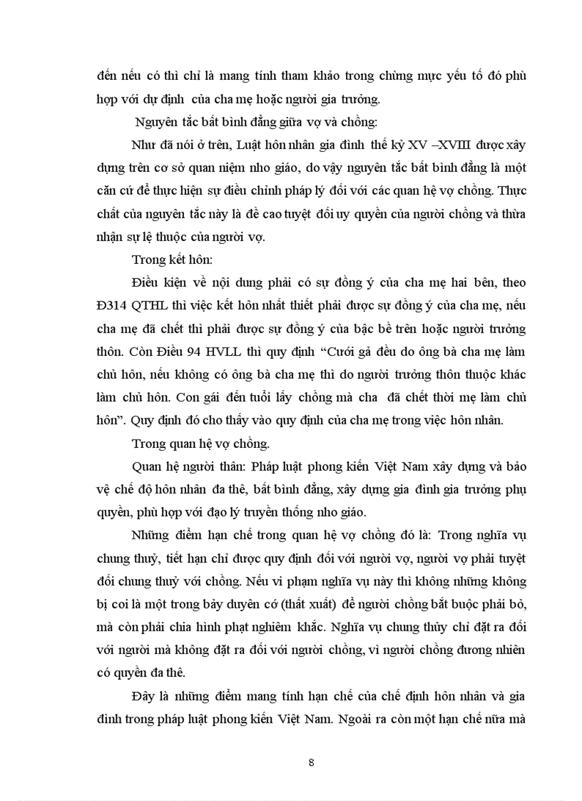 image for page Những điểm tích cực và hạn chế trong quan hệ hôn nhân gia đình của pháp luật phong kíên Việt Nam