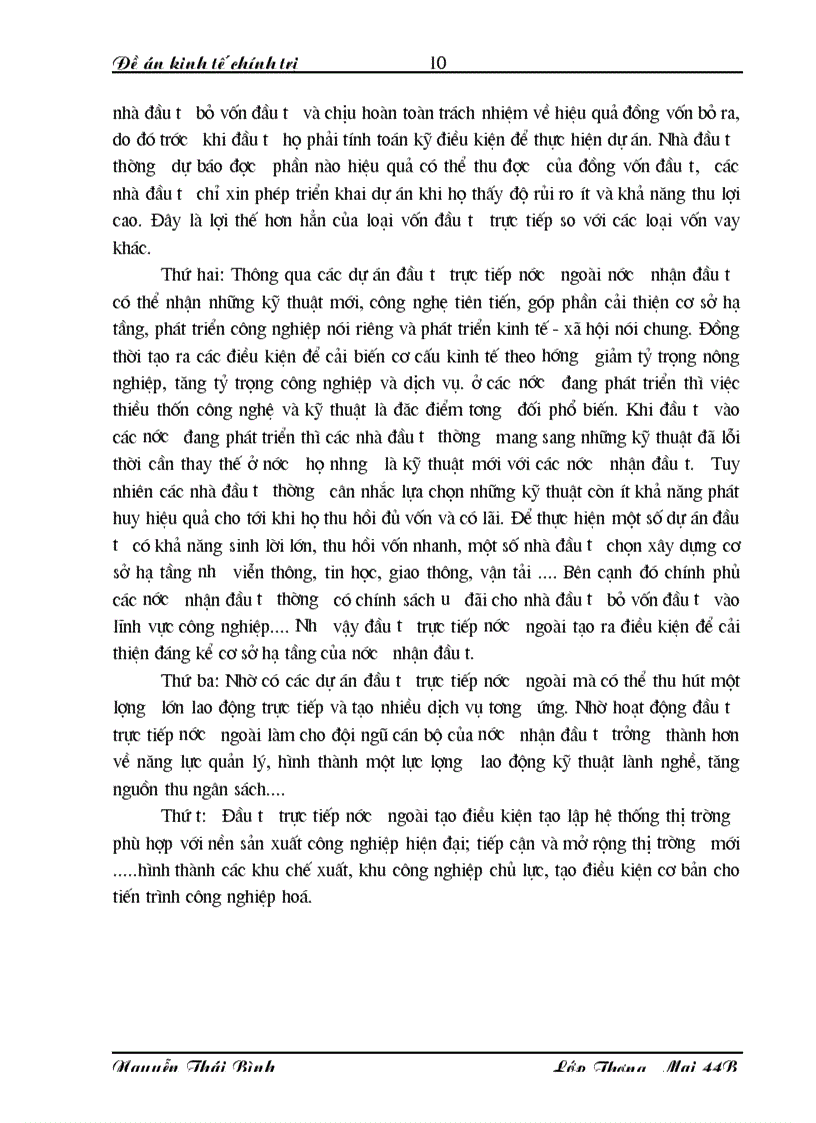 image for page Vấn đề đầu tư trực tiếp nước ngoài FDI vào Việt Nam trong quá trình CNH HĐH Thực trạng và giải pháp