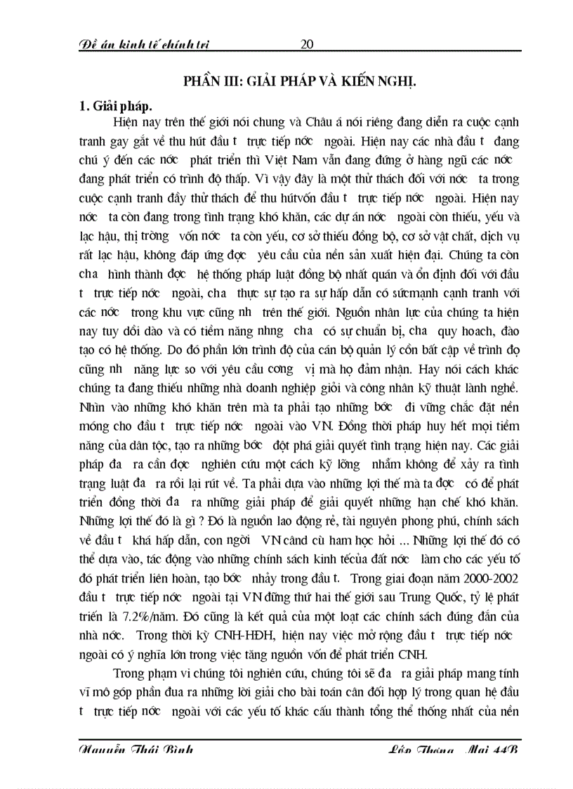 image for page Vấn đề đầu tư trực tiếp nước ngoài FDI vào Việt Nam trong quá trình CNH HĐH Thực trạng và giải pháp