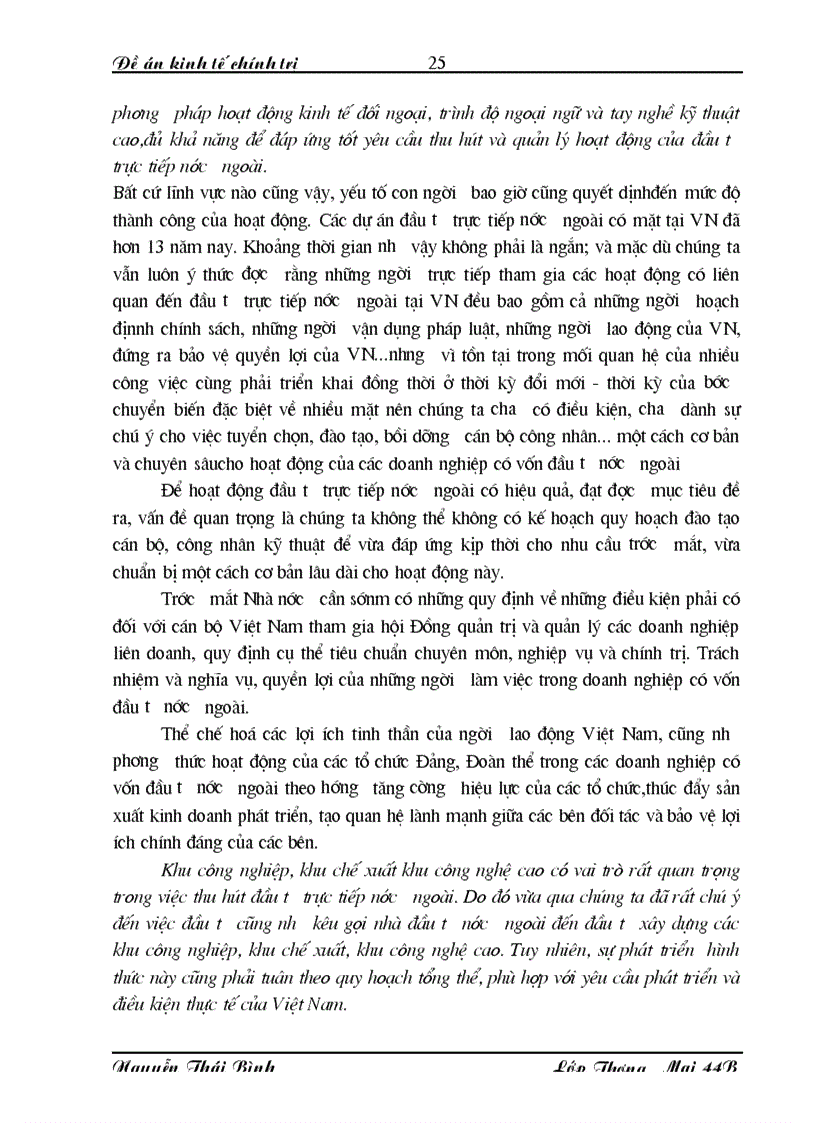 image for page Vấn đề đầu tư trực tiếp nước ngoài FDI vào Việt Nam trong quá trình CNH HĐH Thực trạng và giải pháp