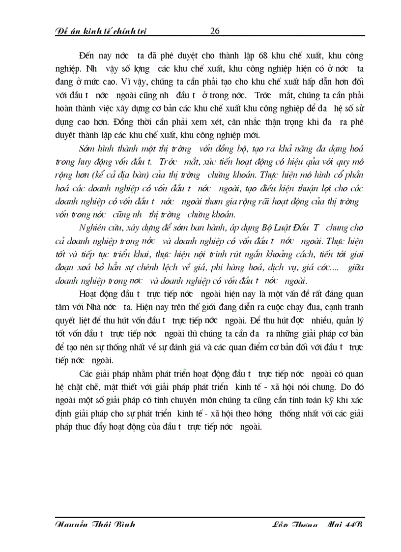 image for page Vấn đề đầu tư trực tiếp nước ngoài FDI vào Việt Nam trong quá trình CNH HĐH Thực trạng và giải pháp