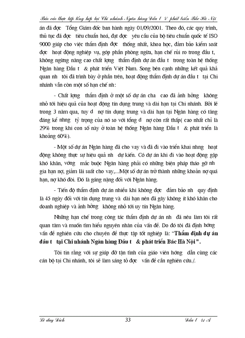 image for page Báo cáo thực tập tổng hợp tại Chi nhánh Ngân hàng Đầu tư phát triển Bắc Hà Nội