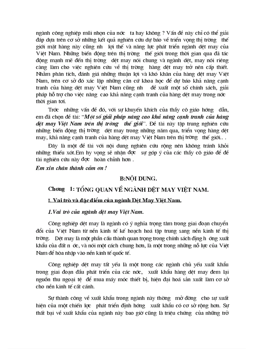 image for page Một số giải pháp nâng cao khả năng cạnh tranh của hàng dệt may Việt Nam trên thị trường thế giới