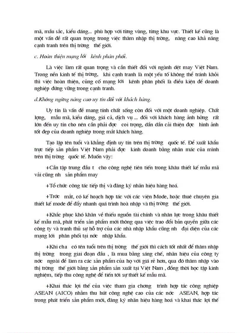 image for page Một số giải pháp nâng cao khả năng cạnh tranh của hàng dệt may Việt Nam trên thị trường thế giới