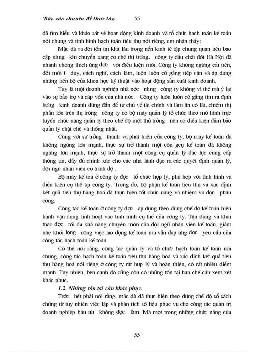 image for page Thực trạng công tác hạch toán kế toán tiêu thụ hàng hóa và xác định kết quả tiêu thụ tại công ty xăng dầu chất đốt Hà Nội