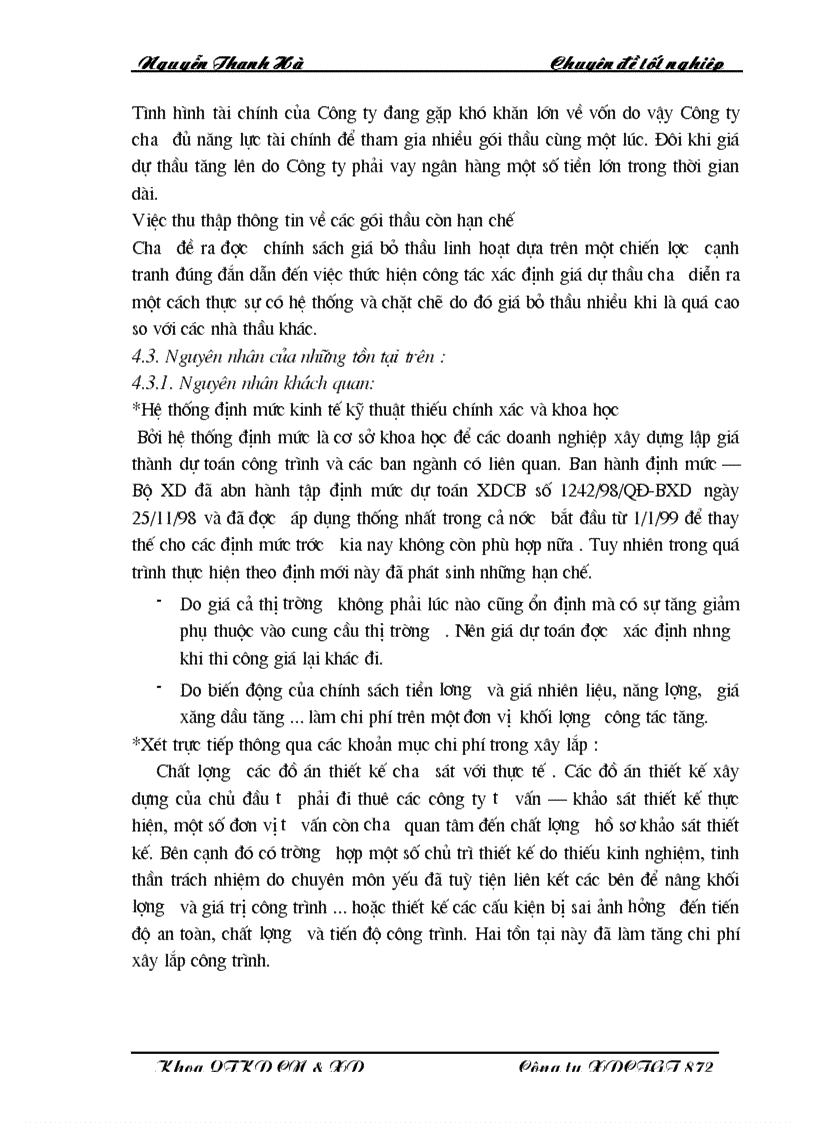 image for page Một số biện pháp nhằm hoàn thiện công tác lập giá dự thầu tại Công ty xây dựng công trình giao thông 872