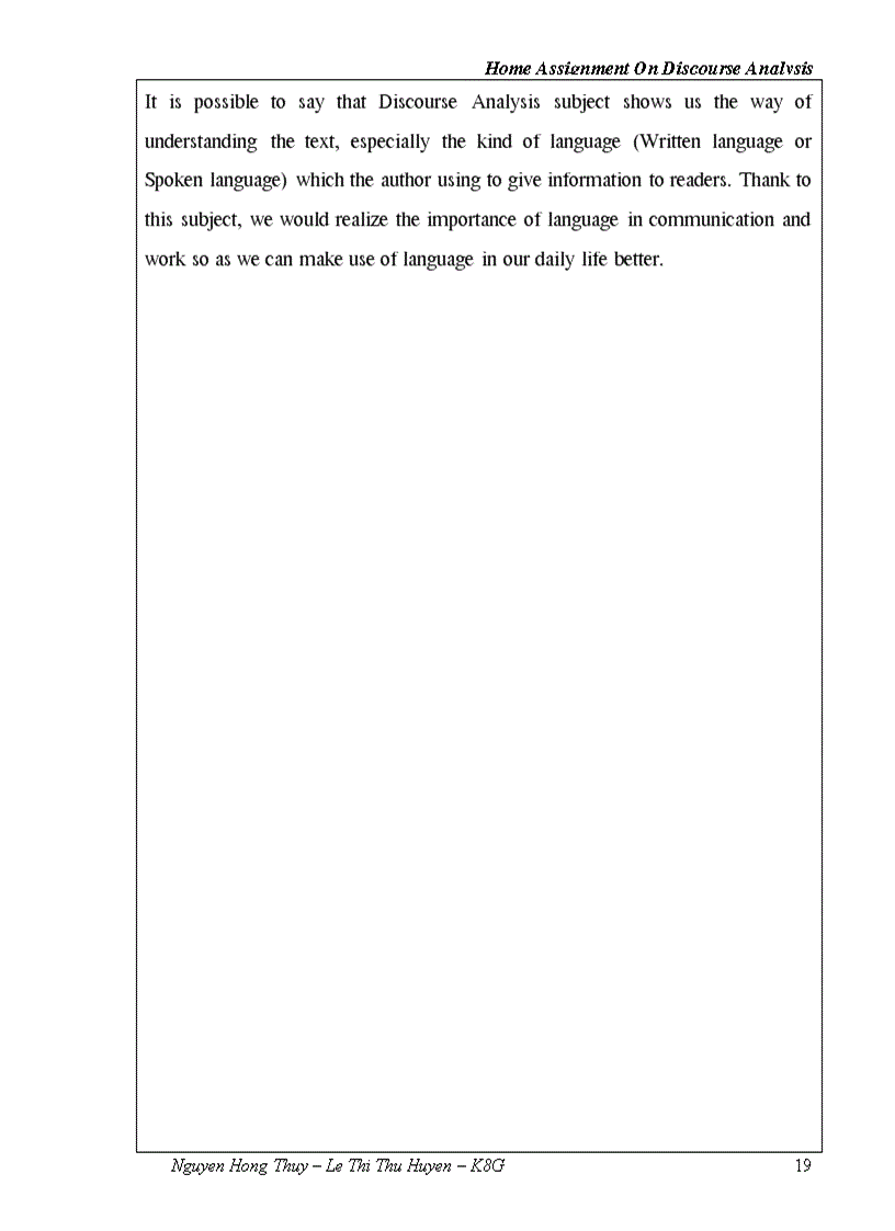 image for page Discourse Analysis