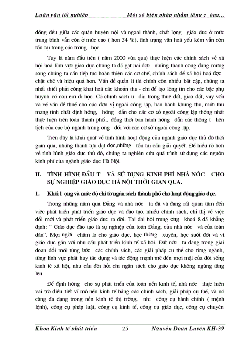 image for page Một số biện pháp nhằm tăng cường quản lí chi ngân sách nhà nước cho sự nghiệp giáo dục trên địa bàn thủ đô Hà nội đến năm 2005 1