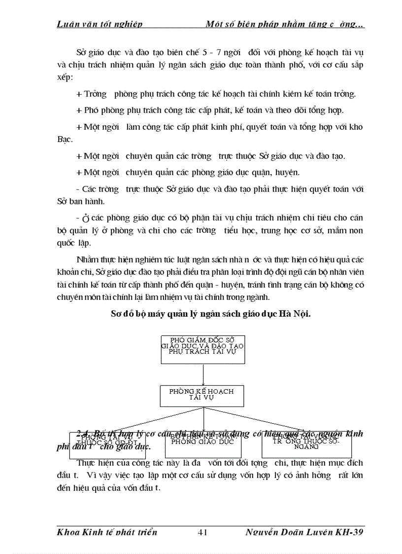 image for page Một số biện pháp nhằm tăng cường quản lí chi ngân sách nhà nước cho sự nghiệp giáo dục trên địa bàn thủ đô Hà nội đến năm 2005 1