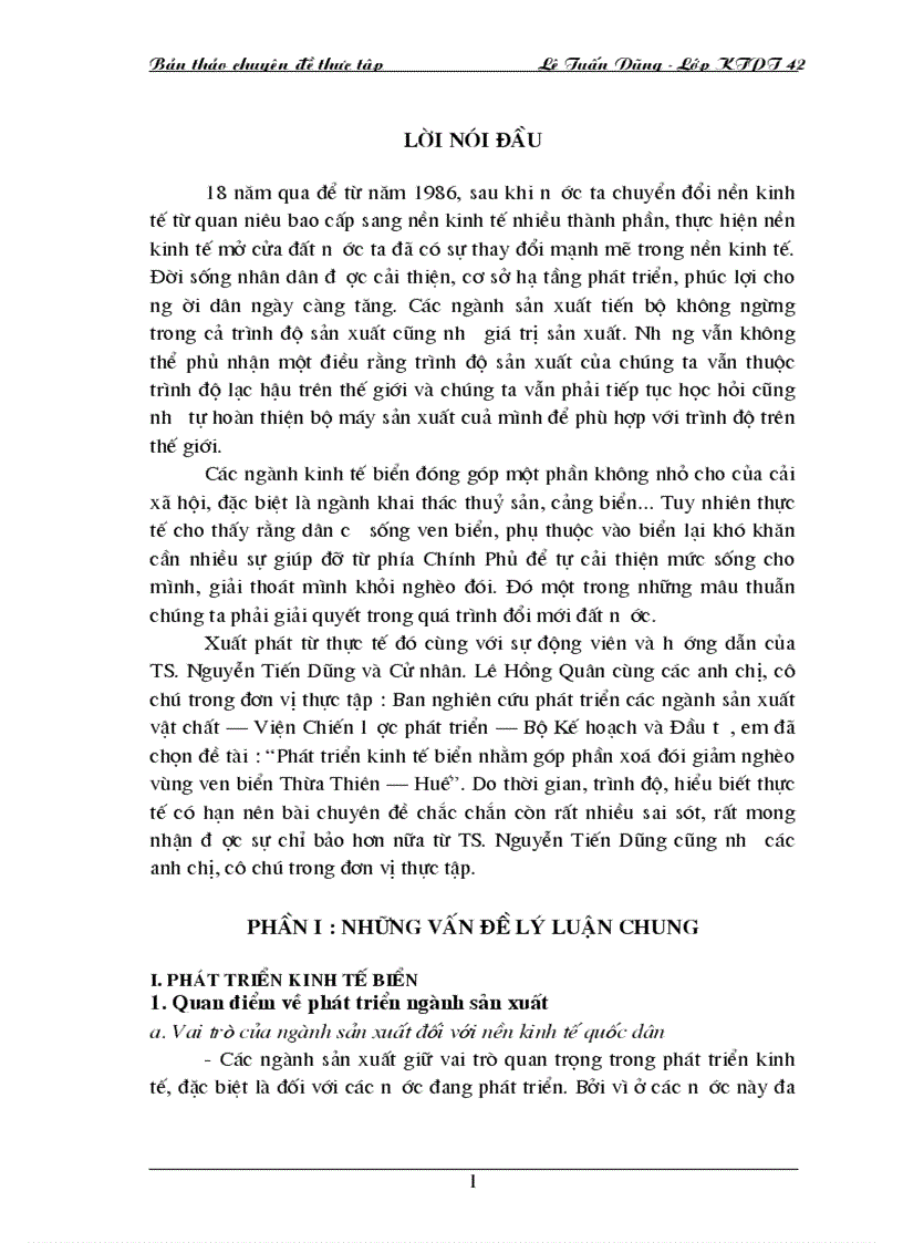 image for page Phát triển kinh tế biển nhằm góp phần xoá đói giảm nghèo vùng ven biển Thừa Thiên Huế 1