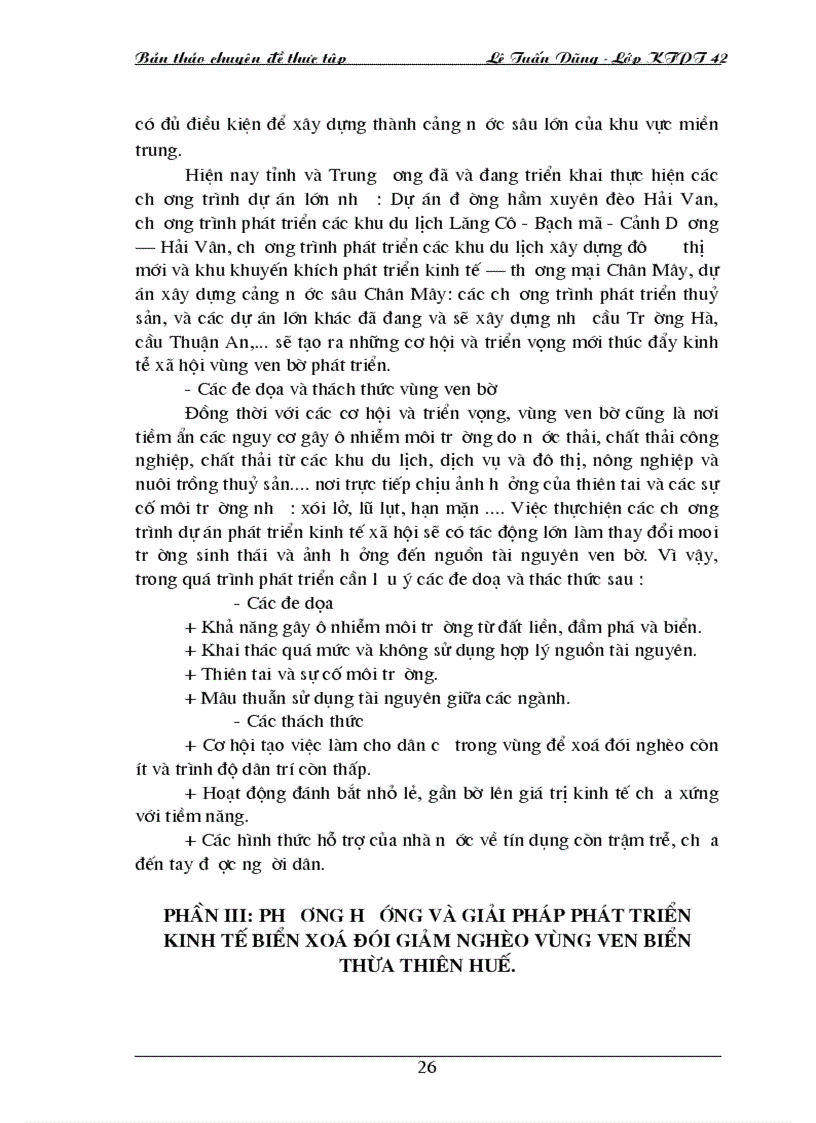 image for page Phát triển kinh tế biển nhằm góp phần xoá đói giảm nghèo vùng ven biển Thừa Thiên Huế 1