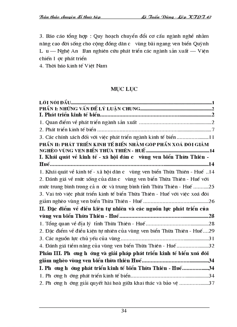 image for page Phát triển kinh tế biển nhằm góp phần xoá đói giảm nghèo vùng ven biển Thừa Thiên Huế 1