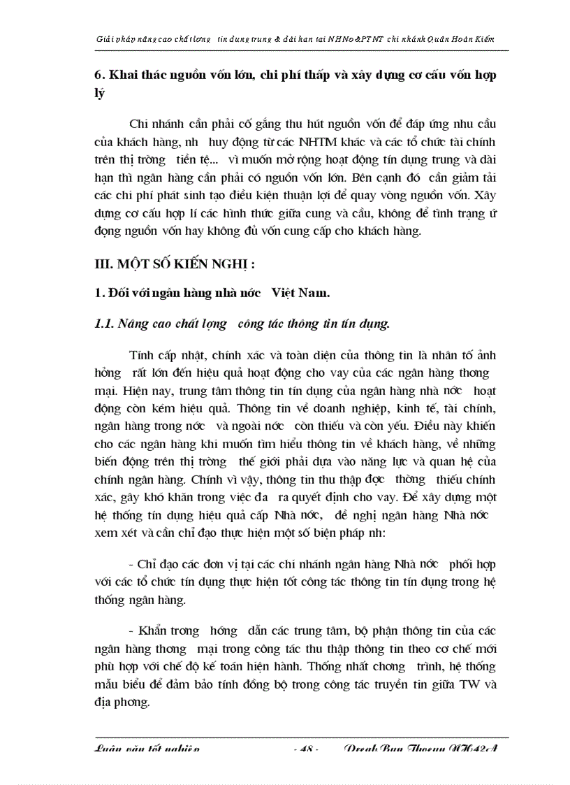 image for page Giải pháp nâng cao chất lượng tín dụng trung và dài hạn tại NHNo PTNT chi nhánh Quận Hoàn Kiếm