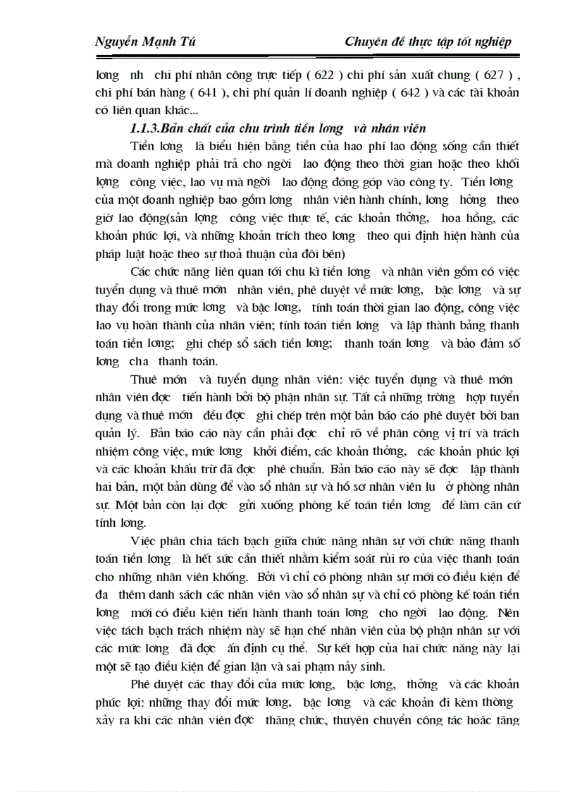 image for page Thực hiện thủ tục kiểm tra chi tiết trong kiểm toán chu trình tiền lương và nhân viên tại Công ty dịch vụ tư vấn kế toán tài chính kiểm toán AASC 1