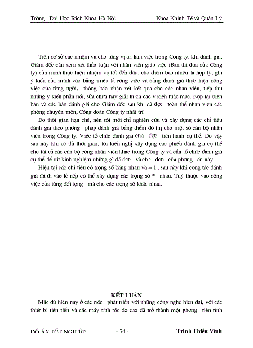 image for page Nghiên cứu và xây dựng chỉ tiêu đánh giá thực hiện công việc cho một số vị trí điển hình của cán bộ nhân viên ở Công ty xuất nhập khẩu cung ứng thiết bị vật tư đường sắt 1