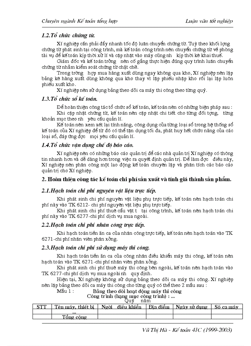 image for page Hoàn thiện công tác tổ chức hạch toán chi phí sản xuất và tính giá thành sản phẩm xây lắp với việc tăng cường quản trị tại Xí nghiệp Xây lắp Điện II 1