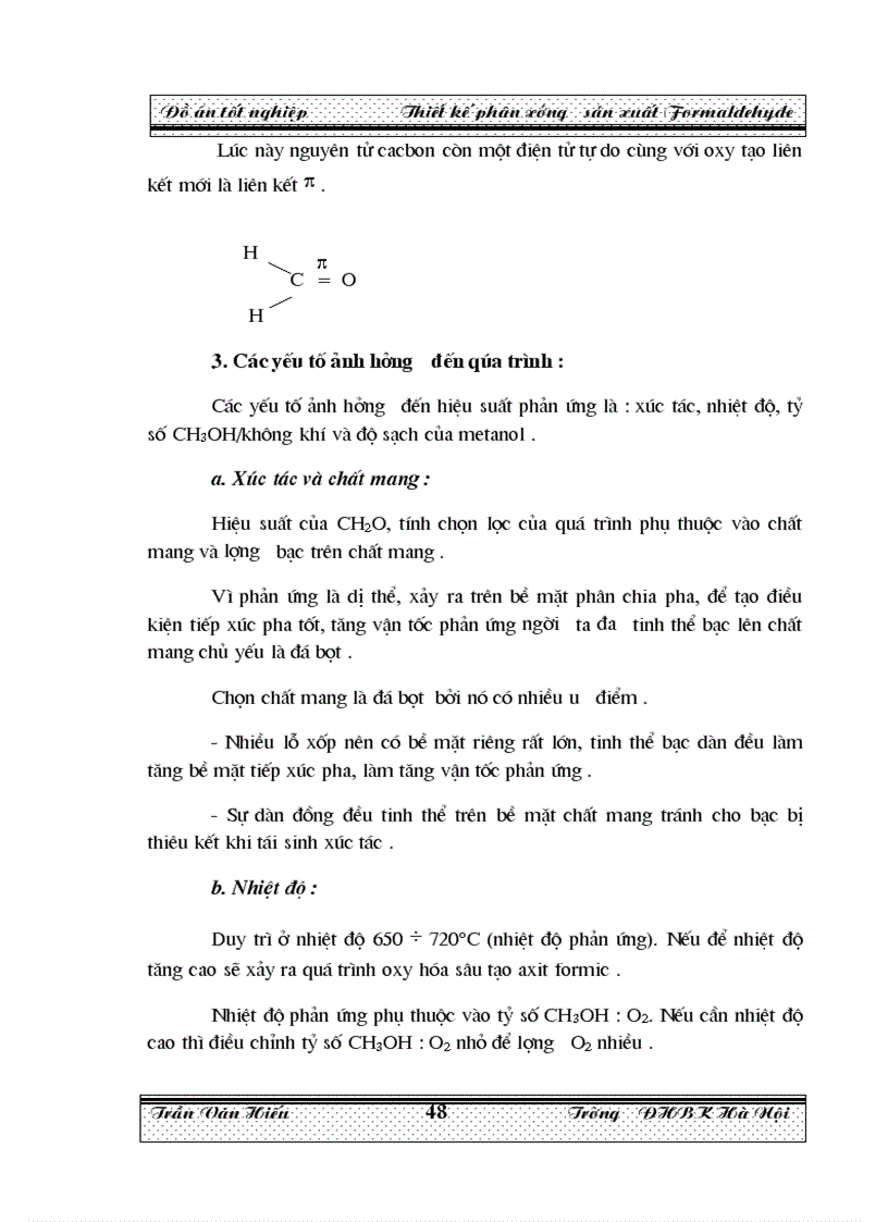 image for page Thiết kế phân xưởng sản xuất Formaldehyde