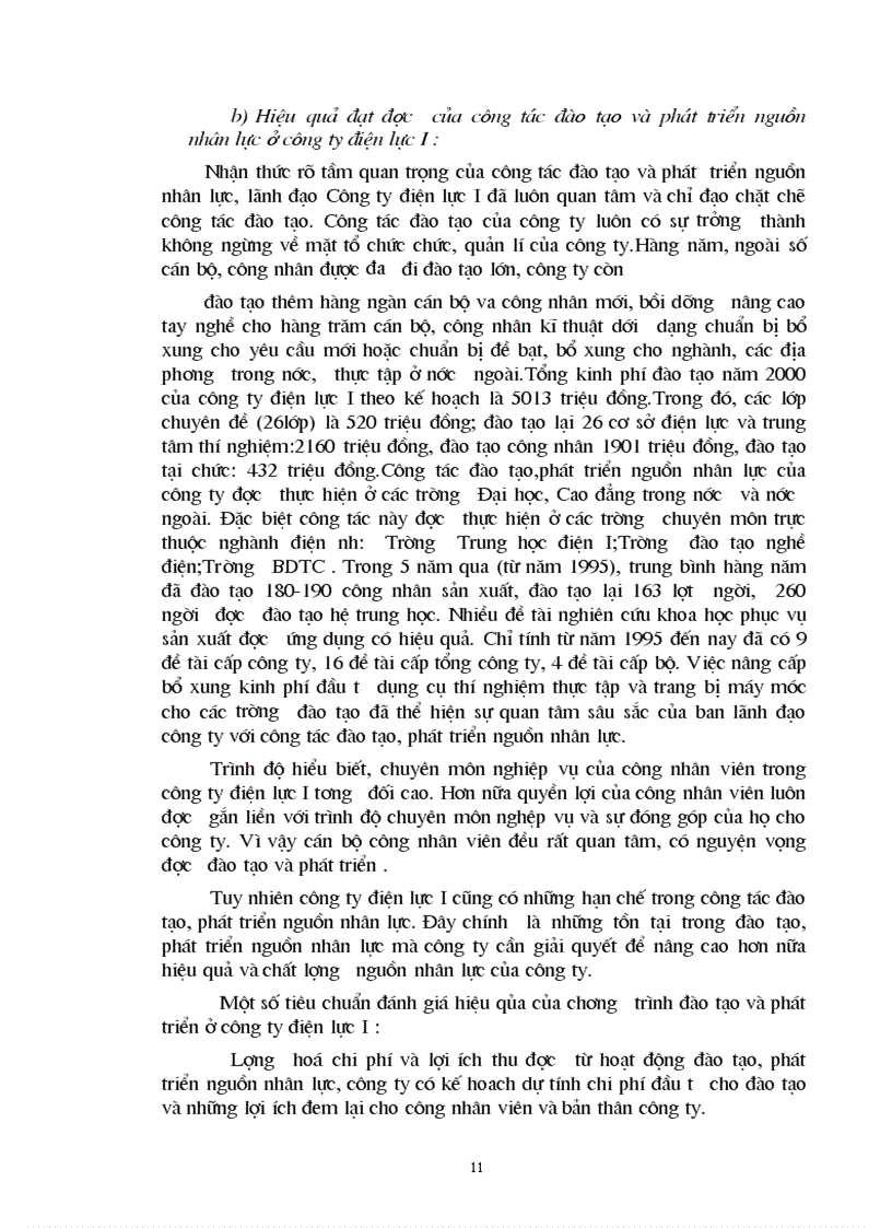 image for page Xác định đối tượng đào tạo ở công ty điện lực I