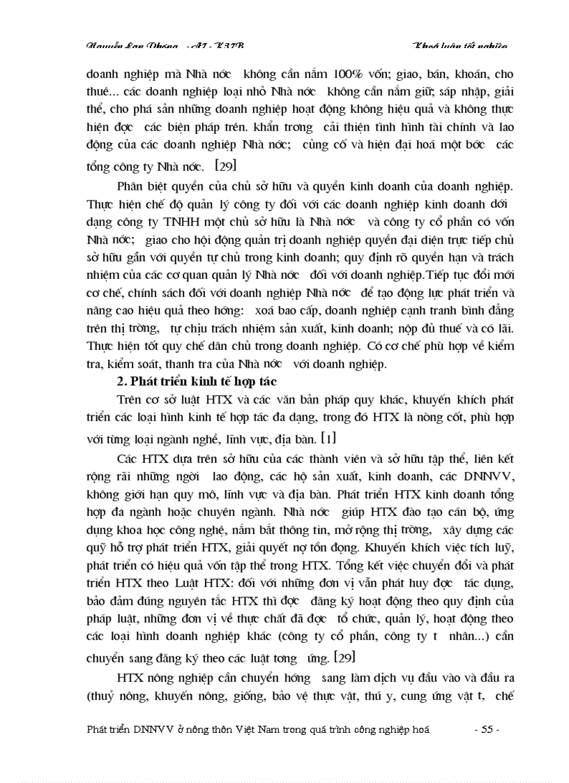 image for page Phát triển doanh nghiệp nhỏ và vừa ở nông thôn Việt Nam trong quá trình công nghiệp hoá