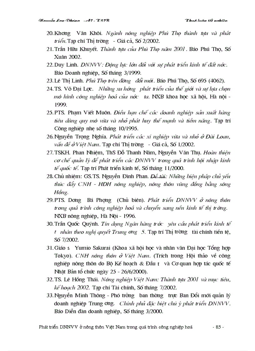 image for page Phát triển doanh nghiệp nhỏ và vừa ở nông thôn Việt Nam trong quá trình công nghiệp hoá