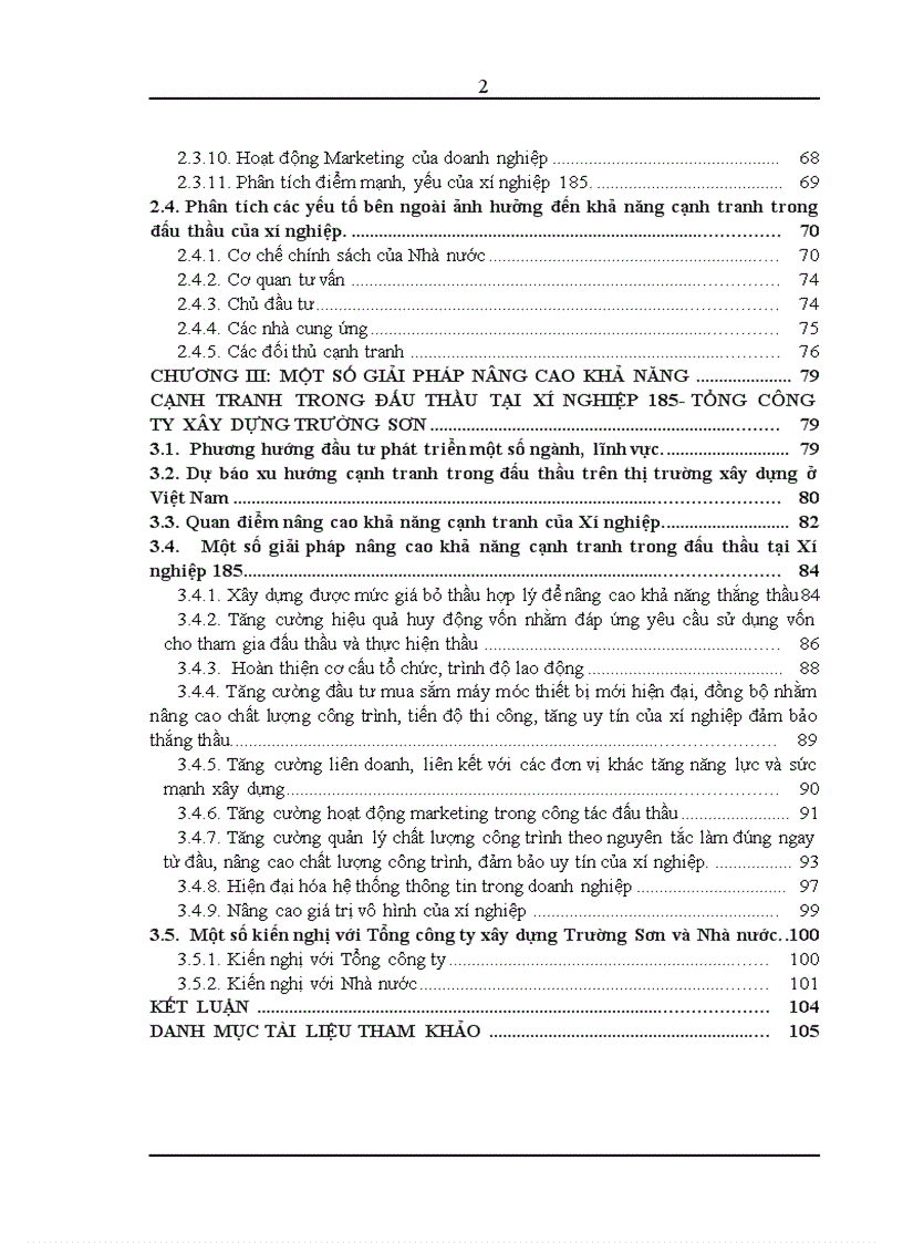 image for page Thực trạng đấu thầu tại xí nghiệp 185 tổng công ty xây dựng trường sơn