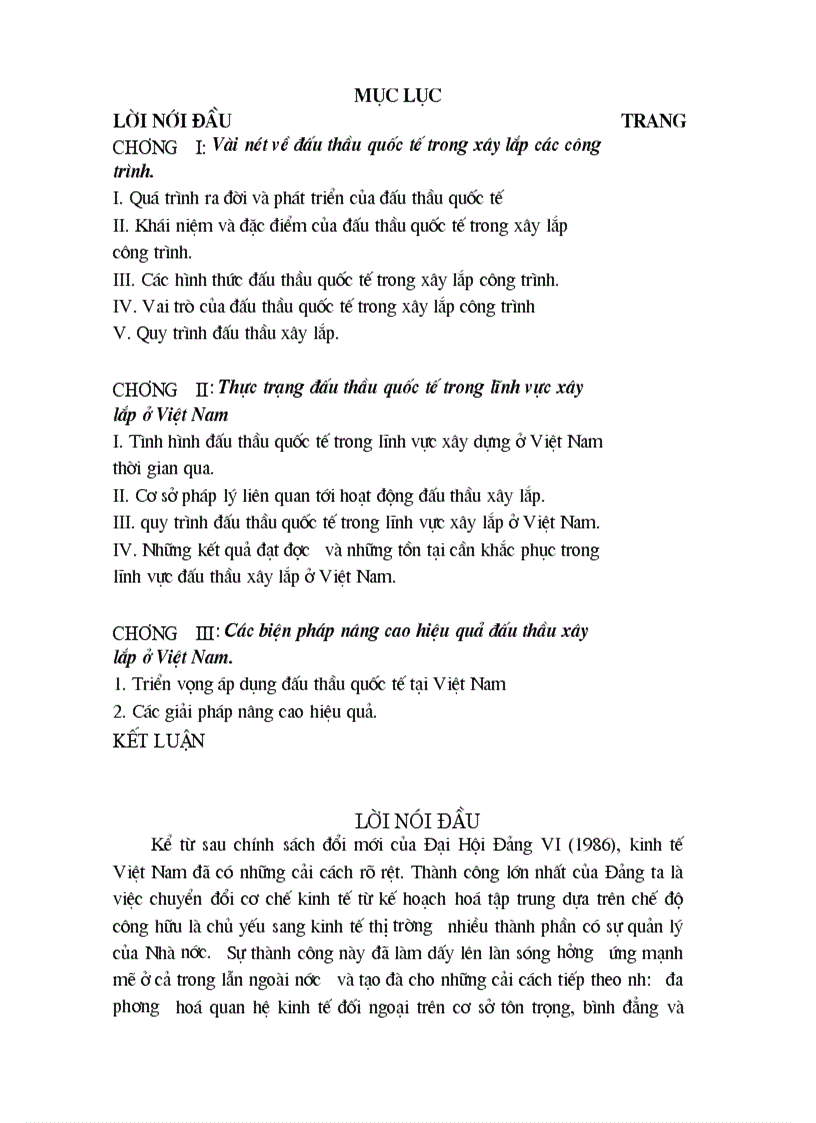 image for page Thực trạng đấu thầu quốc tế trong lĩnh vực xây lắp ở Việt Nam