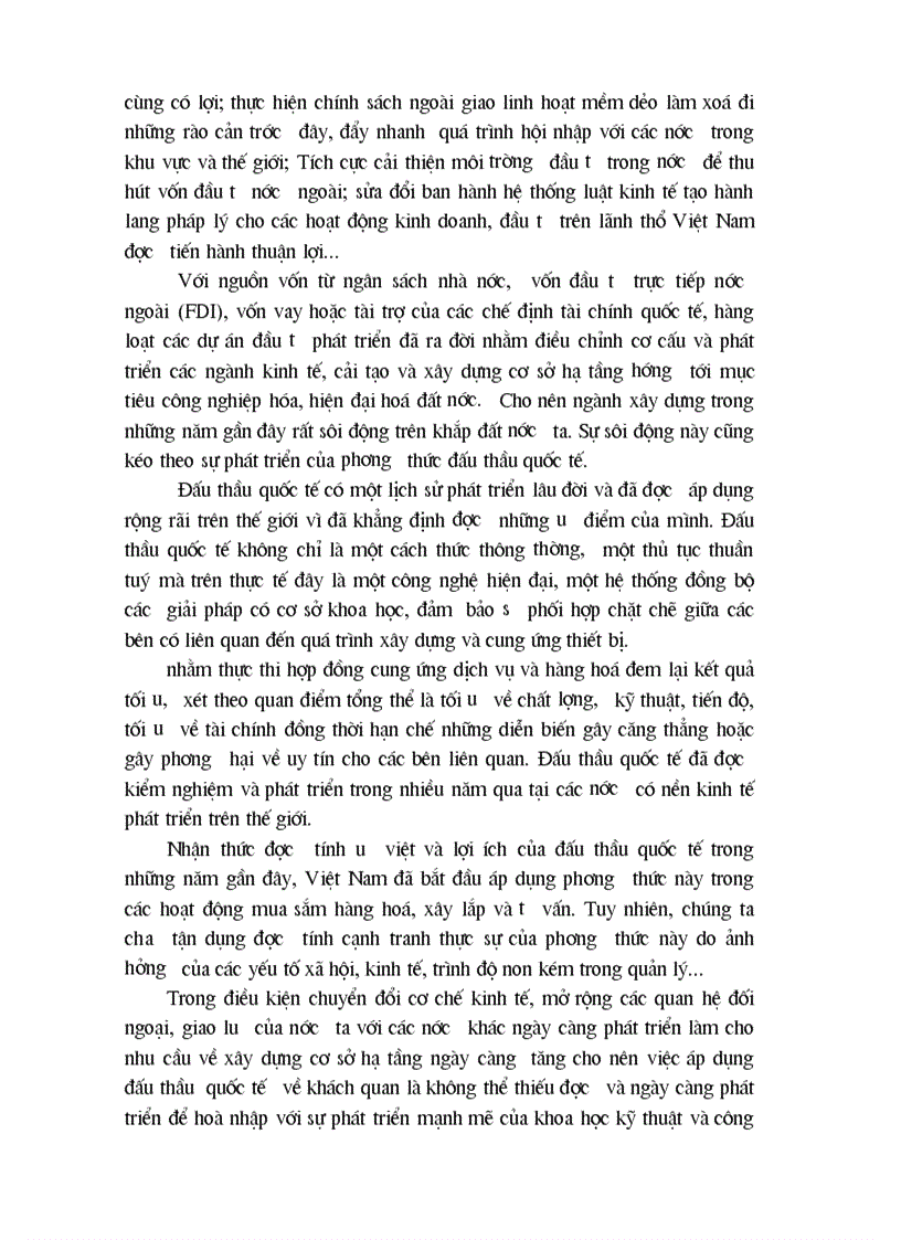 image for page Thực trạng đấu thầu quốc tế trong lĩnh vực xây lắp ở Việt Nam