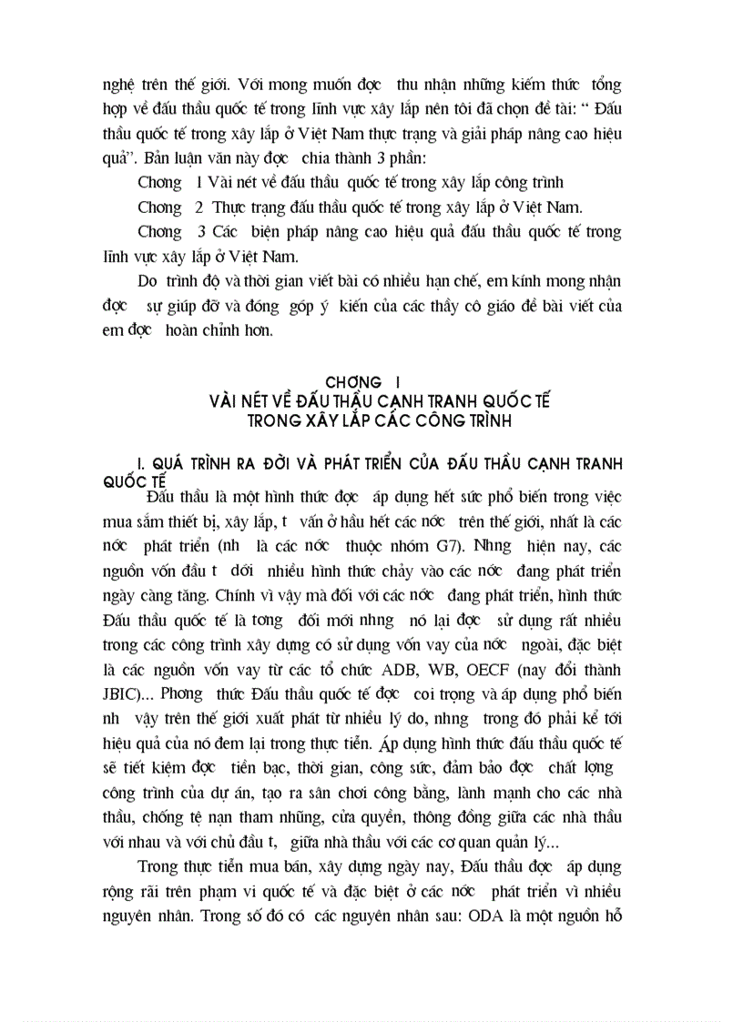 image for page Thực trạng đấu thầu quốc tế trong lĩnh vực xây lắp ở Việt Nam