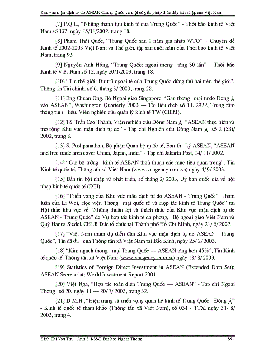 image for page Khu vực mậu dịch tự do ASEAN Trung Quốc và một số giải pháp thúc đẩy hội nhập của Việt Nam