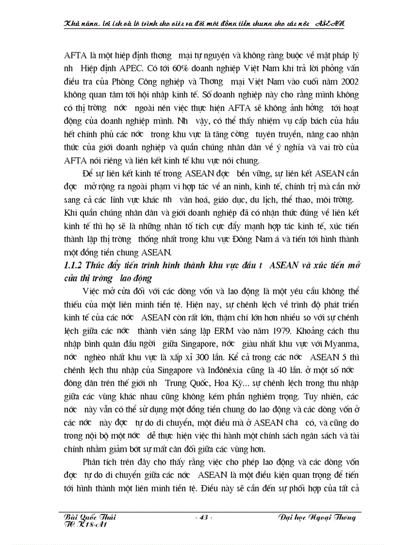 image for page Khả năng lợi ích và lộ trình của việc ra đời một đồng tiền chung cho các nước ASEAN